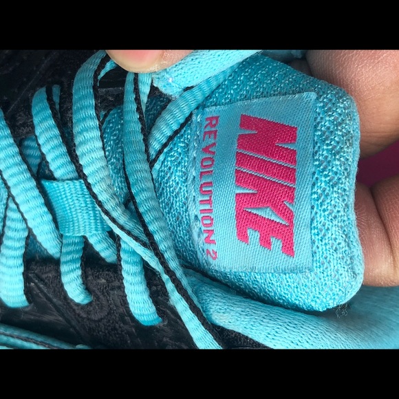 Nike Womens Revolution 2 554900-019 Running Shoes Black Lace Up Low Top Size 7.5 - Picture 10 of 12